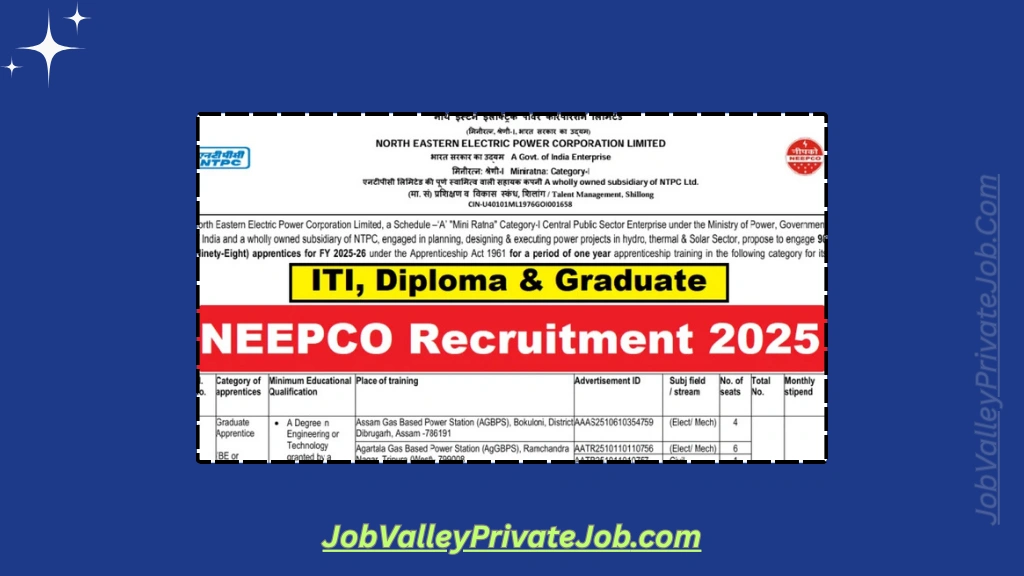 NEEPCO Recruitment 2025