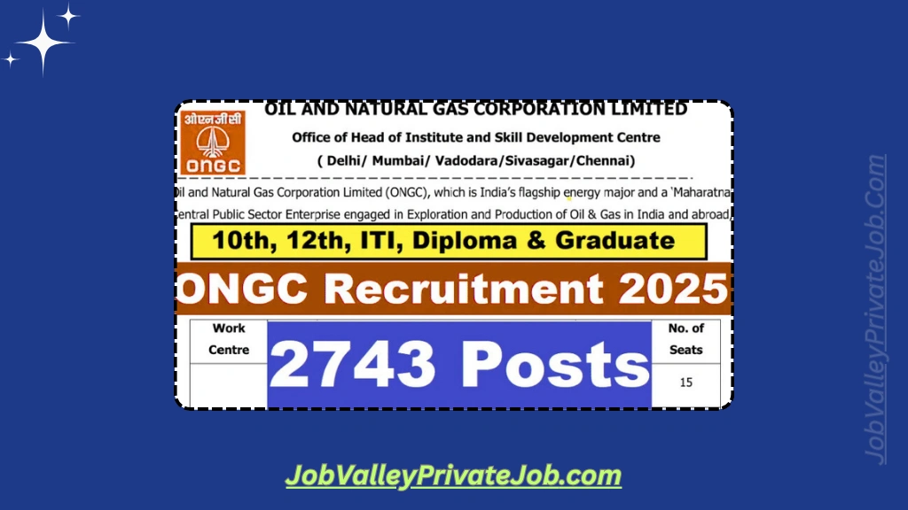 ONGC Apprentice Recruitment 2025