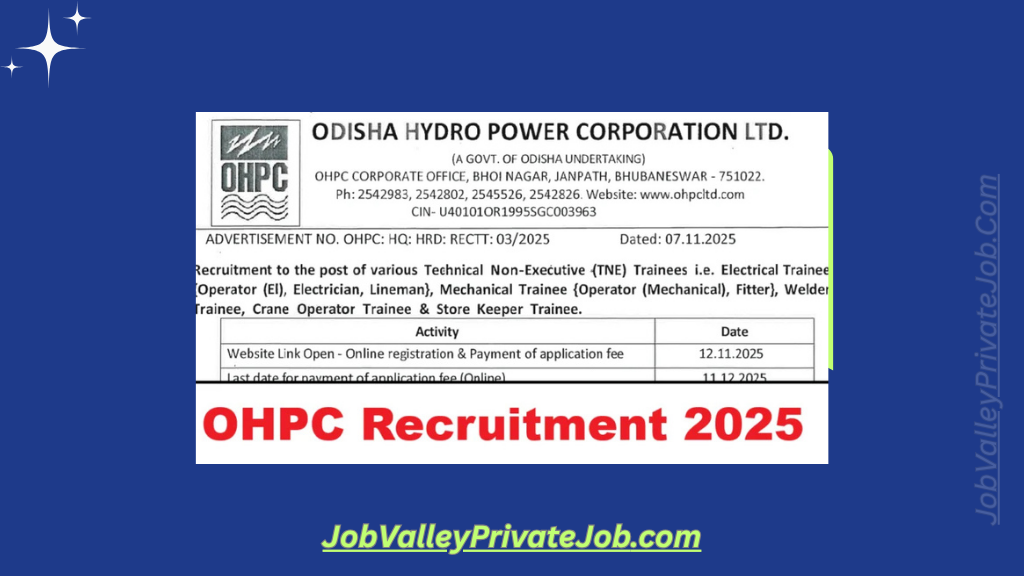 OHPC Recruitment 2025